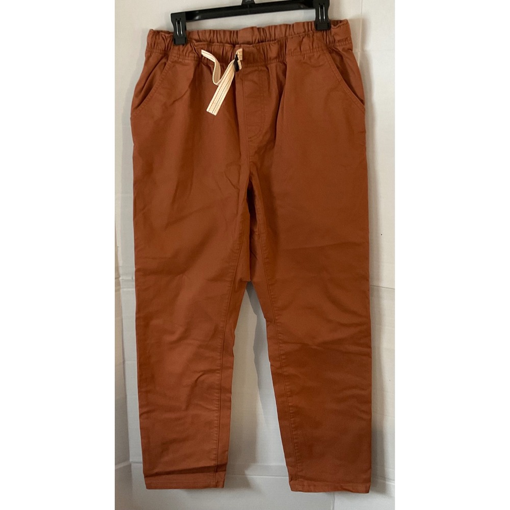 Prana woman's  Standard Fit Organic Cotton Stretch Pants Rust Orange Size Large